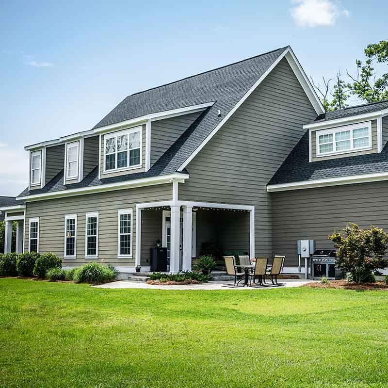 Modern, mid-class home